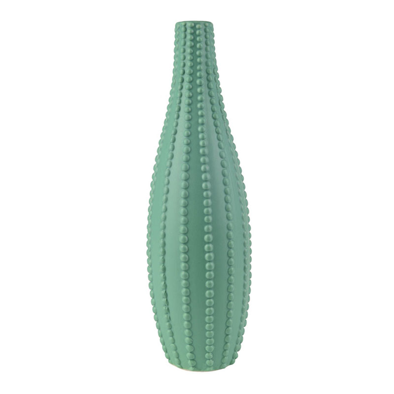 Ваза Ribbed Vase Narrow Throat turquoise 34 Бирюзовый Ваза Ribbed Vase Narrow Throat turquoise 34 Бирюзовый в Тюмени | Loft Concept
