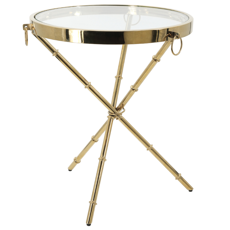 Приставной стол Side Table Omni glass Золотой Приставной стол Side Table Omni glass Золотой в Тюмени | Loft Concept