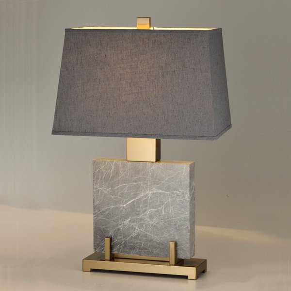 Настольная лампа Table lamp marble Grey Серый Настольная лампа Table lamp marble Grey Серый в Тюмени | Loft Concept