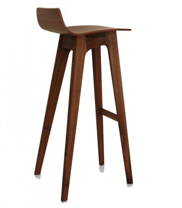 Барный стул Morph Bar Stool Грецкий орех Белый дуб Барный стул Morph Bar Stool Грецкий орех Белый дуб в Тюмени | Loft Concept