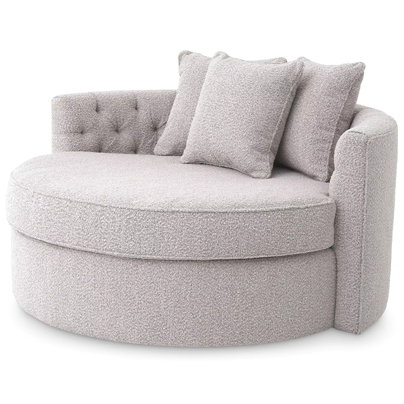 Диван Eichholtz Sofa Carlita Bouclé Grey Серый Диван Eichholtz Sofa Carlita Bouclé Grey Серый в Тюмени | Loft Concept