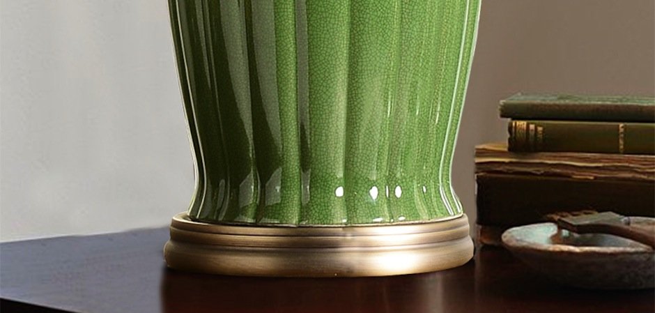 Настольная керамическая лампа Water Lily Настольная керамическая лампа Water Lily - Loft-Concept в Тюмени