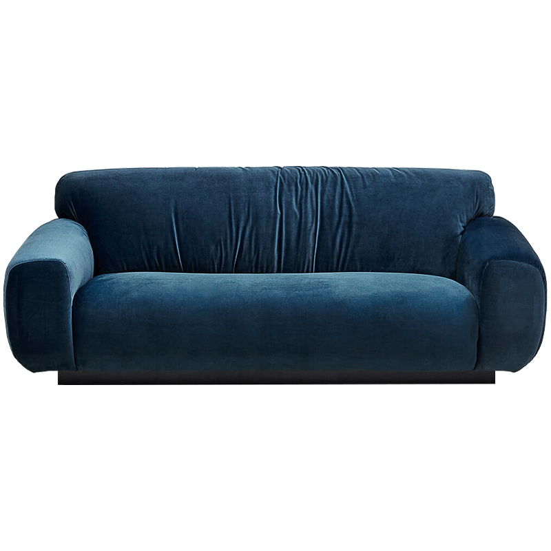 Диван Inesia Sofa blue Темно-синий Черный Диван Inesia Sofa blue Темно-синий Черный в Тюмени | Loft Concept