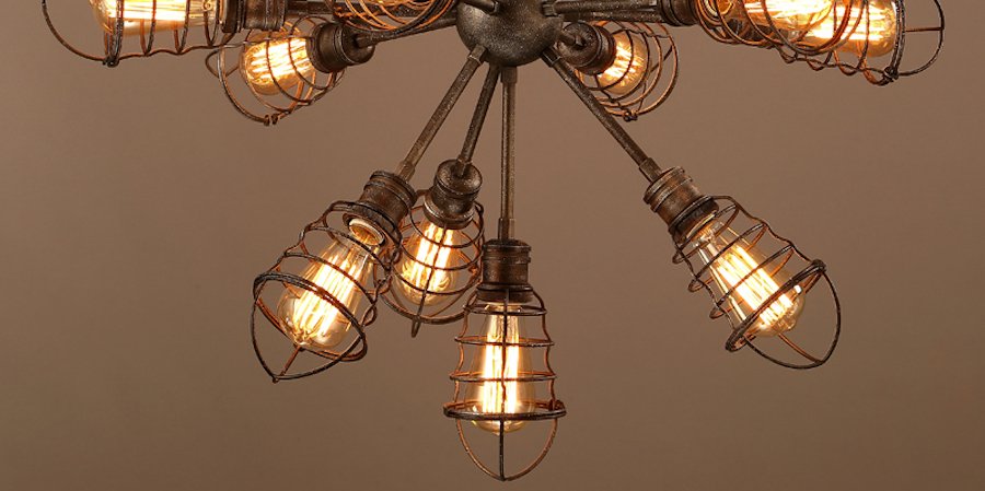 Люстра Loft Industrial Sputnik 13 Retro Люстра Loft Industrial Sputnik 13 Retro - Loft-Concept в Тюмени