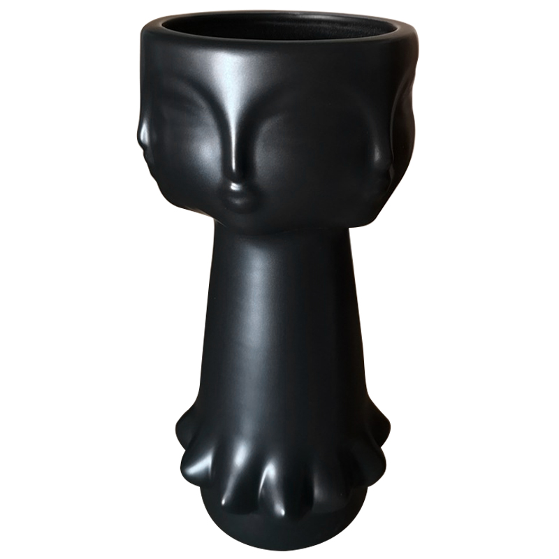 Декоративная ваза GEROGIA VASE II Black Vase Черный Декоративная ваза GEROGIA VASE II Black Vase Черный в Тюмени | Loft Concept