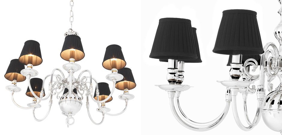Люстра Eichholtz Chandelier Bourbon Nickel - Loft-Concept в Тюмени