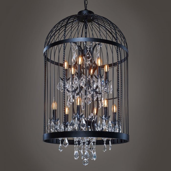Люстра Steampunk Birdcage Chandelier 60 black Черный Люстра Steampunk Birdcage Chandelier 60 black Черный в Тюмени | Loft Concept