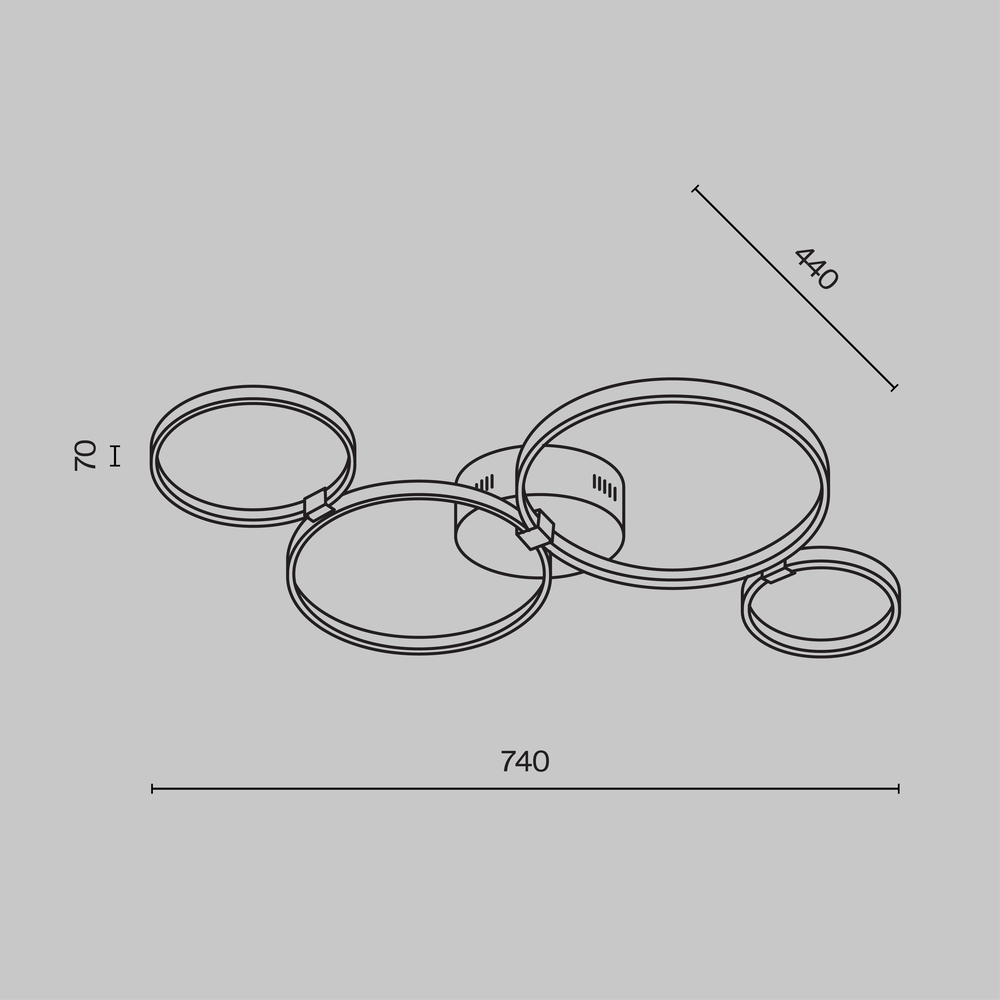 Потолочный светильник Olympia 3000-4000К 39Вт в Тюмени
