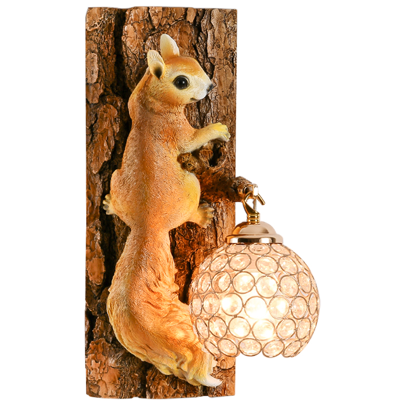 Бра для детской Белка на дереве Squirrel Wall Lamp Коричневый Оранжевый Латунь Бра для детской Белка на дереве Squirrel Wall Lamp Коричневый Оранжевый Латунь в Тюмени | Loft Concept