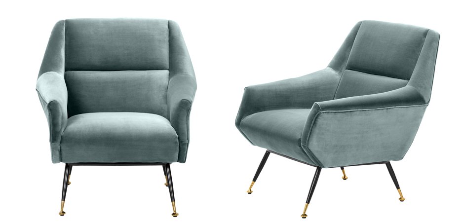Кресло Eichholtz Chair Exile Turquoise Кресло Eichholtz Chair Exile Turquoise - Loft-Concept в Тюмени