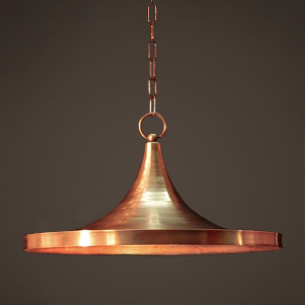 Подвесной светильник Copper Pendant Lamp Beat Light Wide Белый Медь Латунь Подвесной светильник Copper Pendant Lamp Beat Light Wide Белый Медь Латунь в Тюмени | Loft Concept