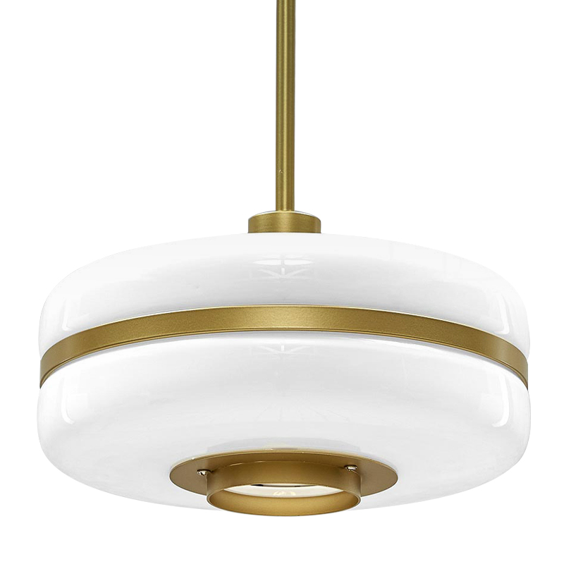 Подвесной светильник BERT FRANK Pendant Lamp Белый Белый Золотой Подвесной светильник BERT FRANK Pendant Lamp Белый Белый Золотой в Тюмени | Loft Concept