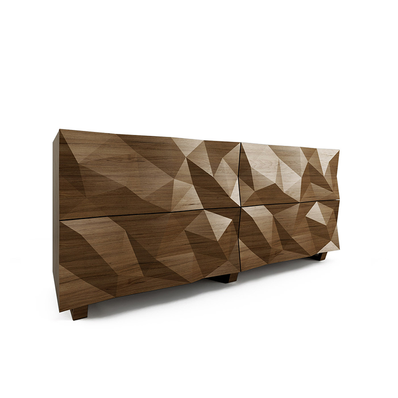 Комод с большими угловыми фигурами, 2 уровня Geometric Greece Комод с большими угловыми фигурами, 2 уровня Geometric Greece в Тюмени | Loft Concept