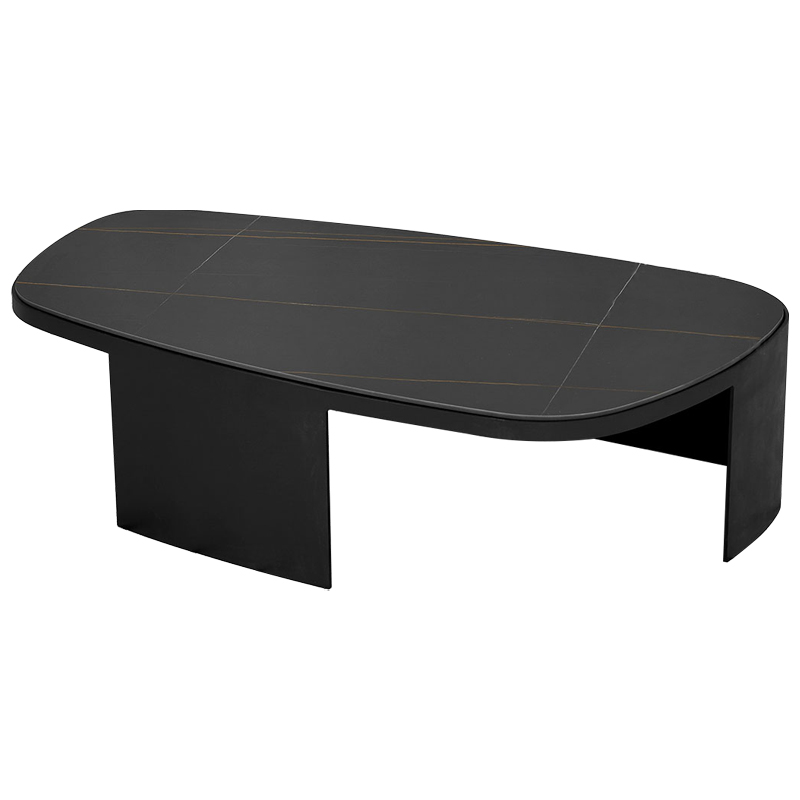 Кофейный стол с каменной столешницей Koch Coffee Table Черный Коричневый Кофейный стол с каменной столешницей Koch Coffee Table Черный Коричневый в Тюмени | Loft Concept