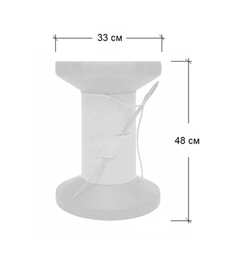 Дизайнерский табурет Thread Reel Wooden Stool в Тюмени