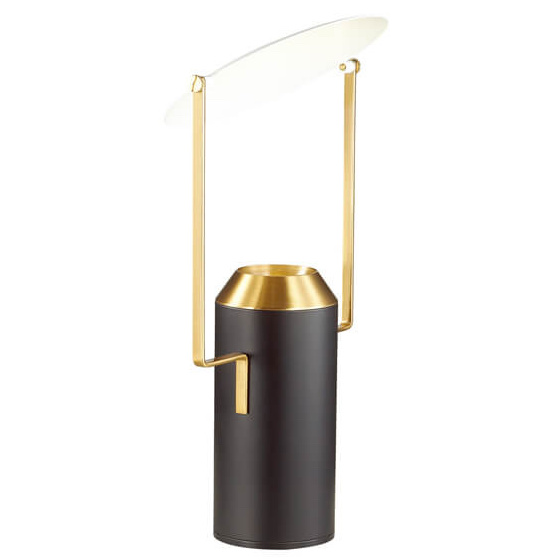 Настольная лампа Black Cylinder Table Lamp Белый Черный Золотой Настольная лампа Black Cylinder Table Lamp Белый Черный Золотой в Тюмени | Loft Concept