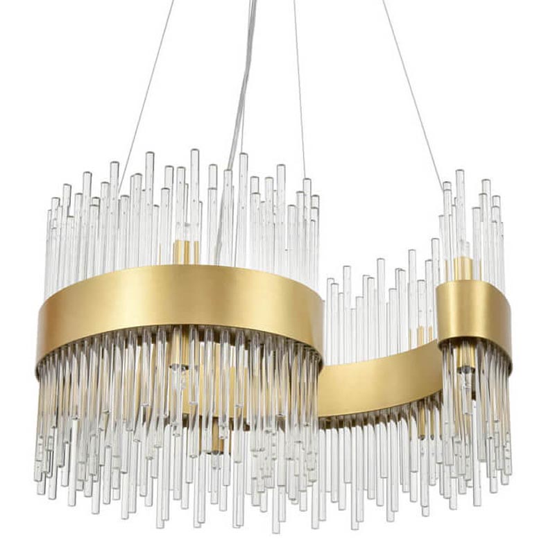 Люстра Nembus Chandelier 50 gold Прозрачный (Transparent) Золотой Люстра Nembus Chandelier 50 gold Прозрачный (Transparent) Золотой в Тюмени | Loft Concept