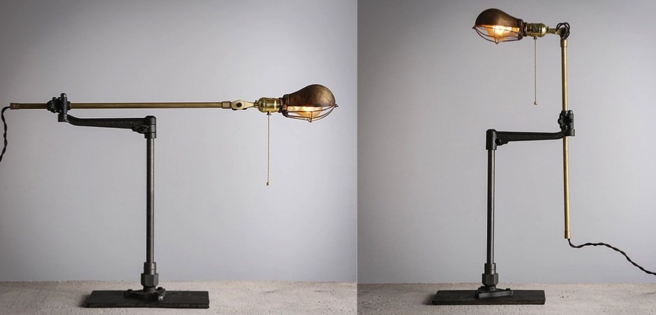 Настольный светильник Steampunk Extension Pole Table Настольный светильник Steampunk Extension Pole Table - Loft-Concept в Тюмени