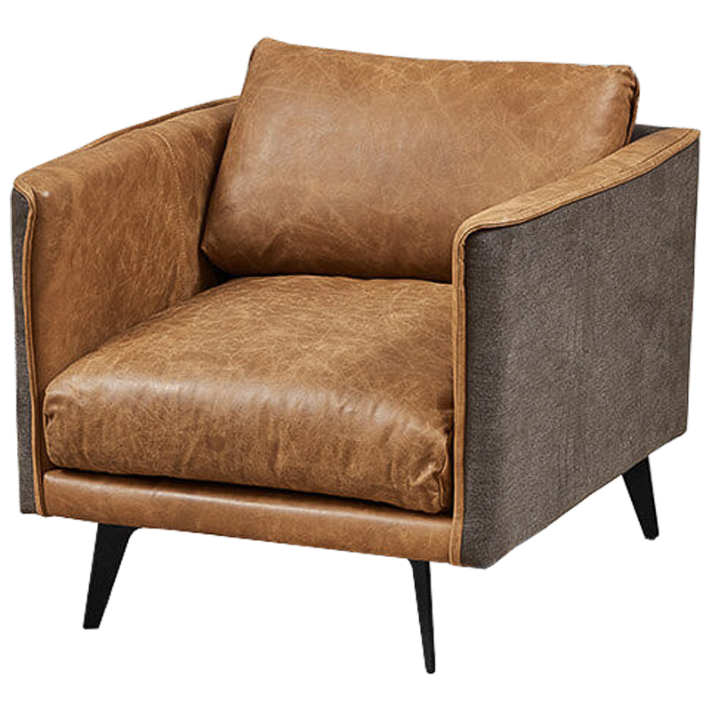 Кресло Caramel Leather & Textiles Armchair Карамель Серый в Тюмени | Loft Concept 