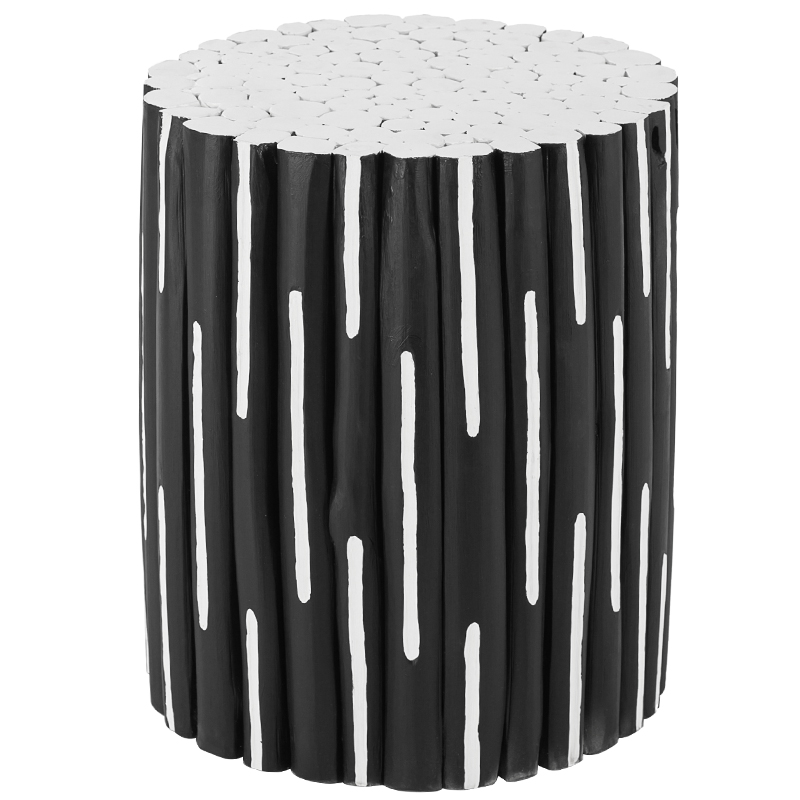 Приставной стол Table Licorice Sticks Black White Черно-белый Приставной стол Table Licorice Sticks Black White Черно-белый в Тюмени | Loft Concept