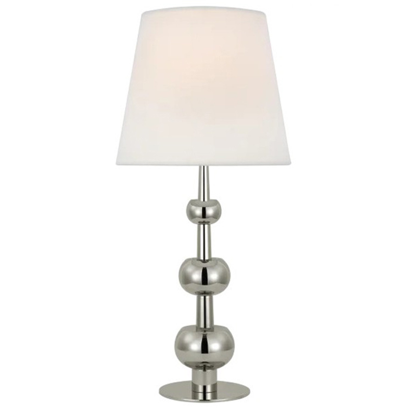 Настольная лампа Trevino Silver Table Lamp Белый Серебряный Настольная лампа Trevino Silver Table Lamp Белый Серебряный в Тюмени | Loft Concept