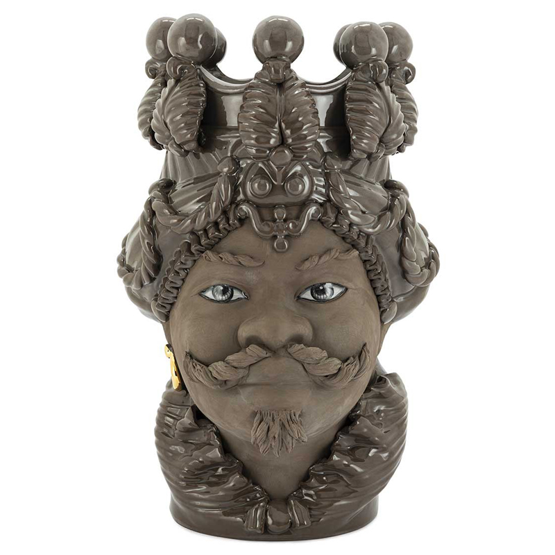 Ваза VASE MORO BIG MAN BLACK MUD Коричневый Ваза VASE MORO BIG MAN BLACK MUD Коричневый в Тюмени | Loft Concept