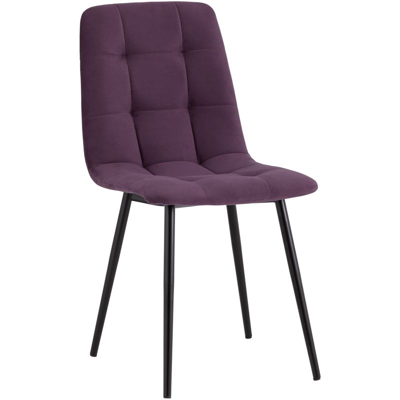 Стул NANCY S-2 Chair Пыльно-Фиолетовый Велюр Пурпурно-фиолетовый Черный Стул NANCY S-2 Chair Пыльно-Фиолетовый Велюр Пурпурно-фиолетовый Черный в Тюмени | Loft Concept