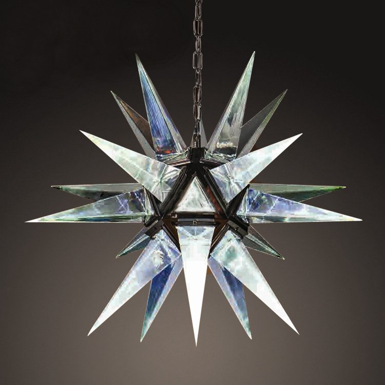 Люстра Rock Сrystal Star Chandelier GOLD Черный Люстра Rock Сrystal Star Chandelier GOLD Черный в Тюмени | Loft Concept