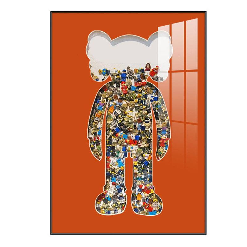 Постер Bearbrick Red Мульти Постер Bearbrick Red Мульти в Тюмени | Loft Concept