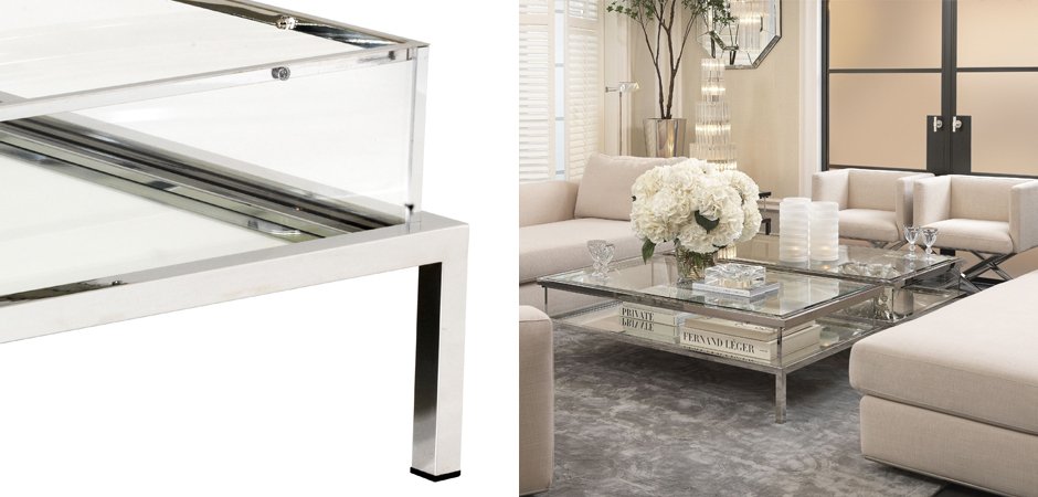 Журнальный стол Eichholtz Coffee Table Harvey Rectangular Журнальный стол Eichholtz Coffee Table Harvey Rectangular - Loft-Concept в Тюмени
