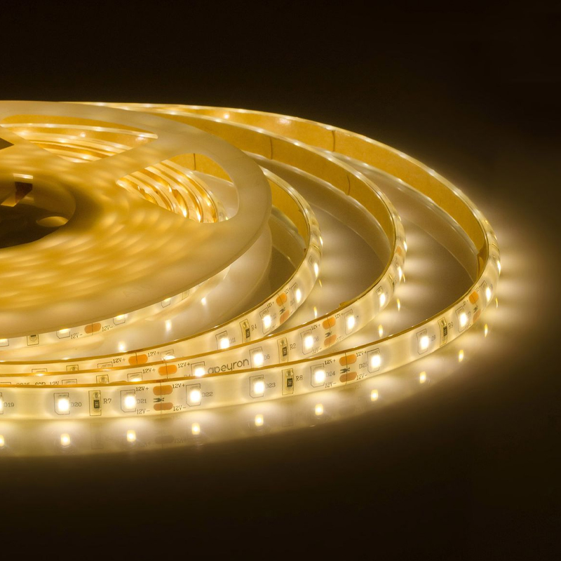 Светодиодная влагозащищенная лента 6W/m 60LED/m 2835SMD теплый белый 5M Белый Светодиодная влагозащищенная лента 6W/m 60LED/m 2835SMD теплый белый 5M Белый в Тюмени | Loft Concept