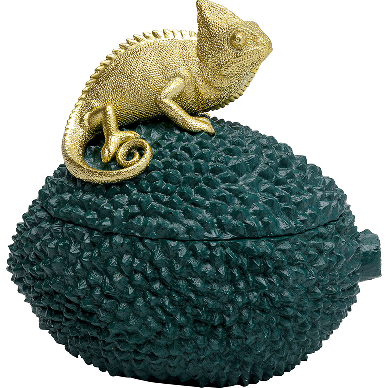 Шкатулка Lizard Зеленый Золотой Шкатулка Lizard Зеленый Золотой в Тюмени | Loft Concept