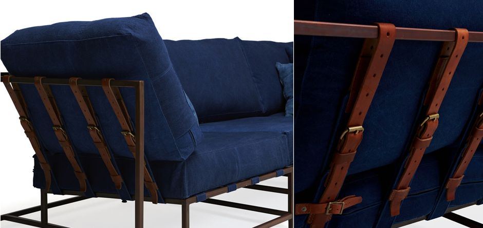 Диван Kenn X Miller sofa Indigo and copper denim Диван Kenn X Miller sofa Indigo and copper denim - Loft-Concept в Тюмени