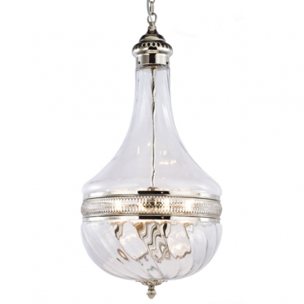 Люстра Capitol Hill Glass Pendant 30 Nickel Хром Люстра Capitol Hill Glass Pendant 30 Nickel Хром в Тюмени | Loft Concept