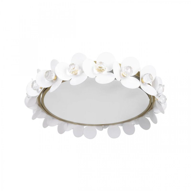 Потолочный светильник Белые Цветы White Flowers Ceiling lamp D 48 Белый Золотой Потолочный светильник Белые Цветы White Flowers Ceiling lamp D 48 Белый Золотой в Тюмени | Loft Concept