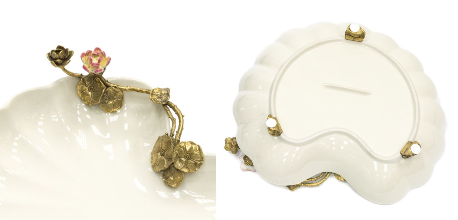 Блюдо Dish White Shell - фото