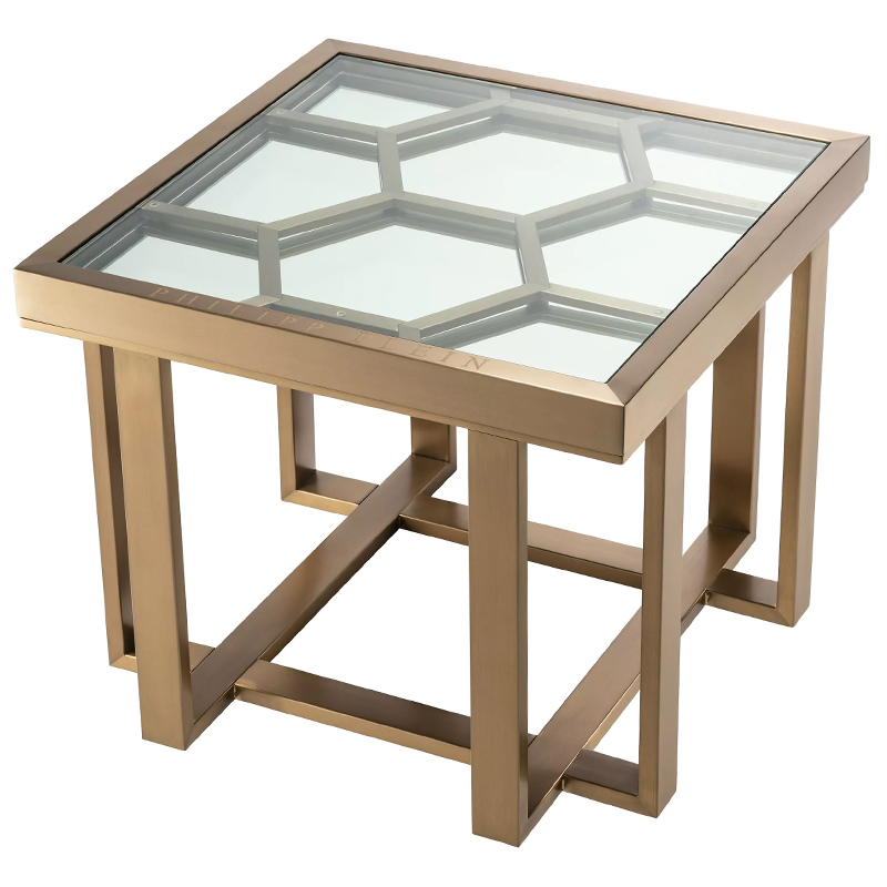 Приставной стол Philipp Plein Side Table Skeleton Золотой Прозрачное Стекло Зеркало Приставной стол Philipp Plein Side Table Skeleton Золотой Прозрачное Стекло Зеркало в Тюмени | Loft Concept