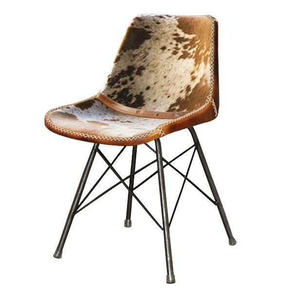 Стул лофт шкура коровы Cowhide Schoolhouse Chair Коричневый Черный Стул лофт шкура коровы Cowhide Schoolhouse Chair Коричневый Черный в Тюмени | Loft Concept