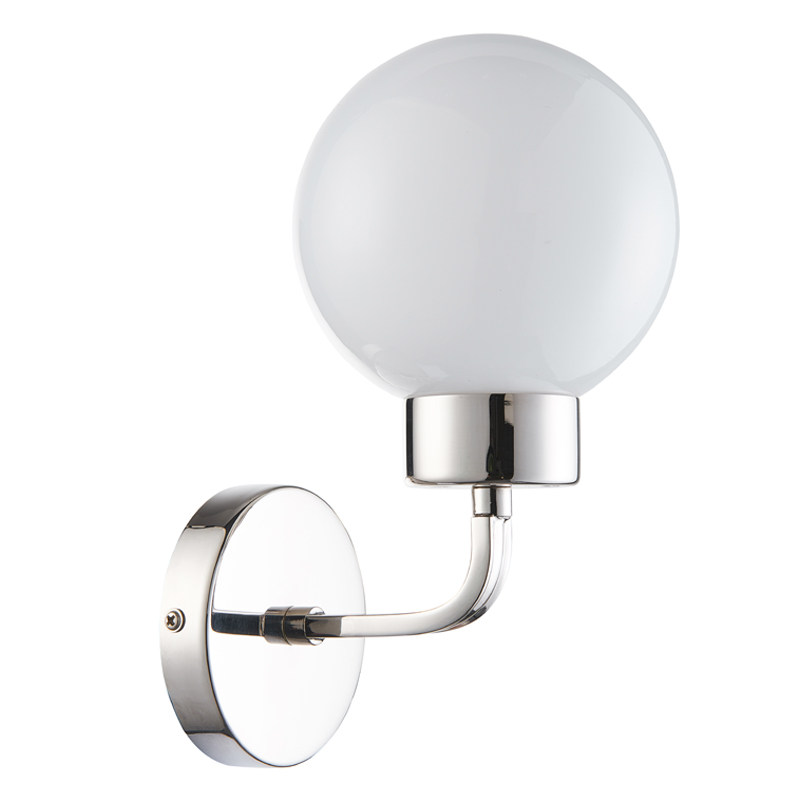 Бра Zibille Sconce nickel Никель Белое матовое стекло Бра Zibille Sconce nickel Никель Белое матовое стекло в Тюмени | Loft Concept
