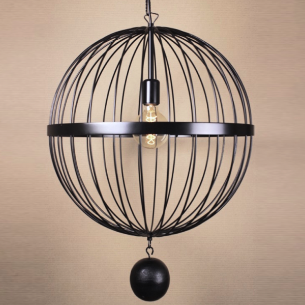 Подвесной светильник Wire Cage Pendant Spher Black Черный Подвесной светильник Wire Cage Pendant Spher Black Черный в Тюмени | Loft Concept
