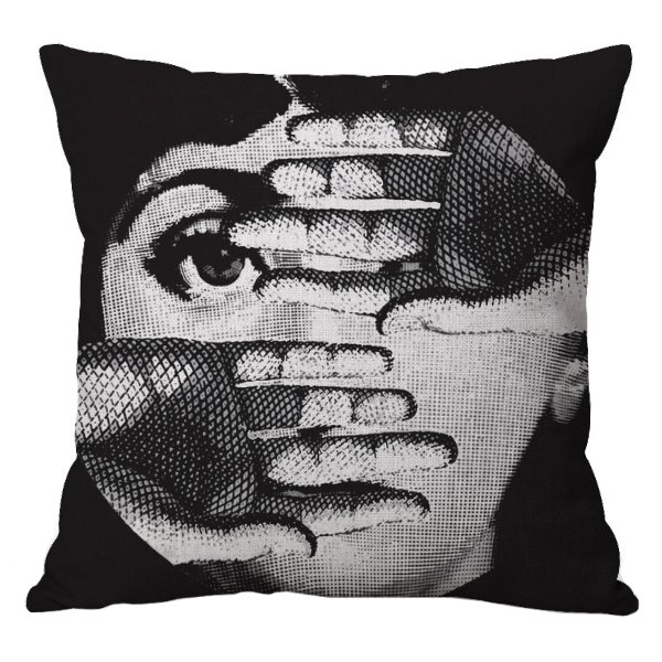 Декоративная подушка Fornasetti 154 Черно-белый Декоративная подушка Fornasetti 154 Черно-белый в Тюмени | Loft Concept