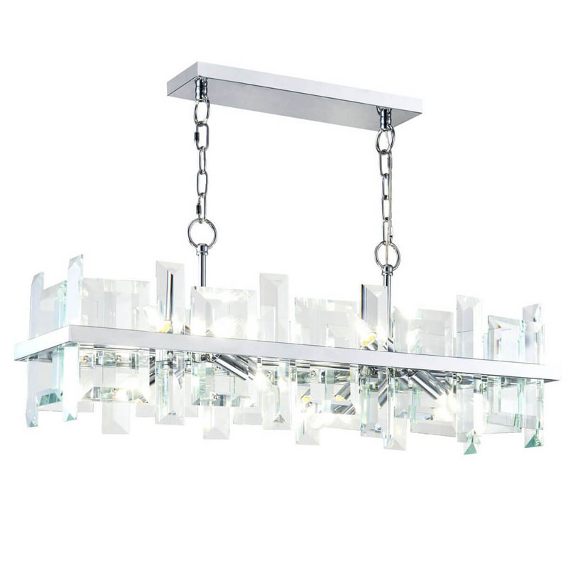 Люстра Harlow Crystal Square Chandelier chrome 8 Хром Люстра Harlow Crystal Square Chandelier chrome 8 Хром в Тюмени | Loft Concept