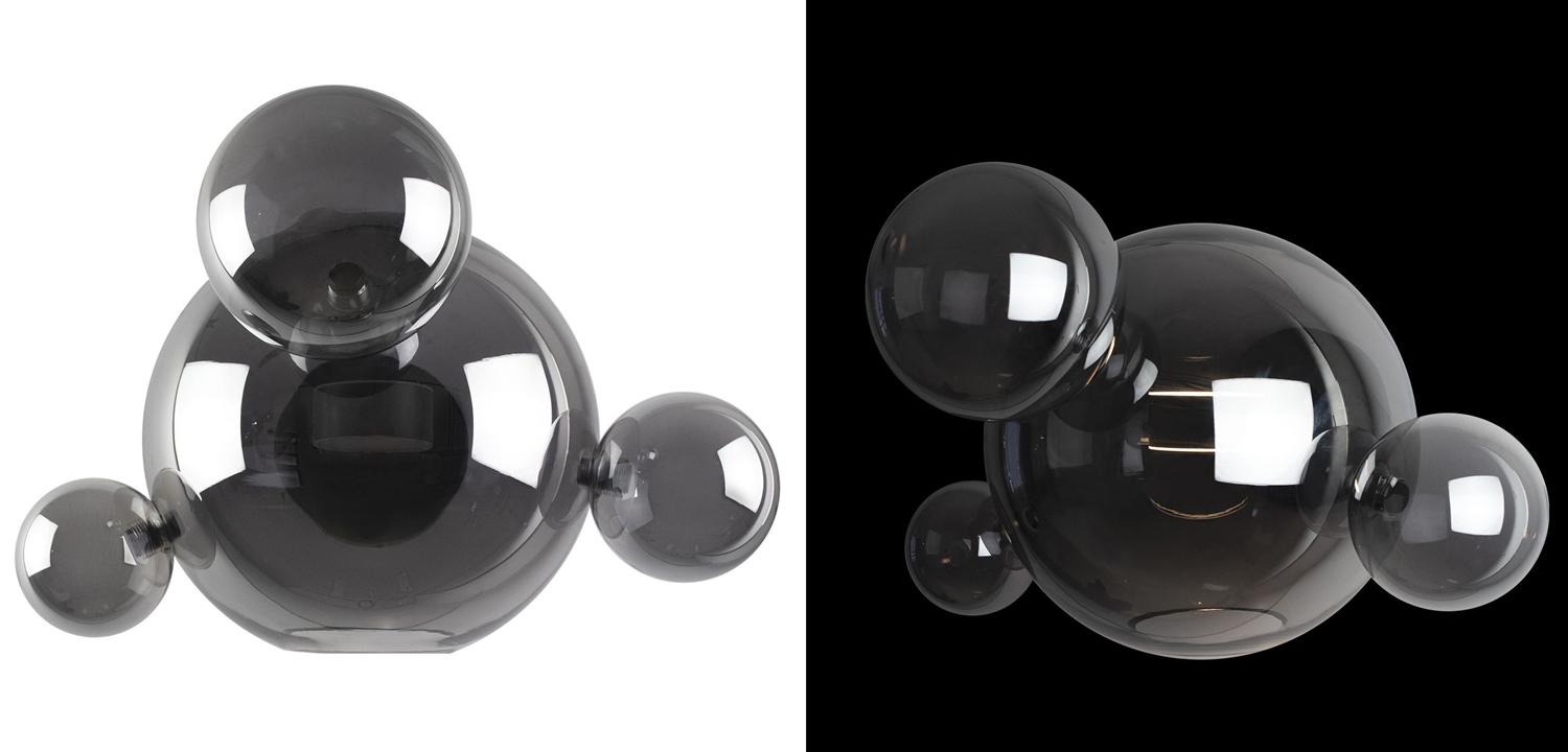 Бра Giopato & Coombes Bolle Wall 04 Bubbles smoky - фото №1