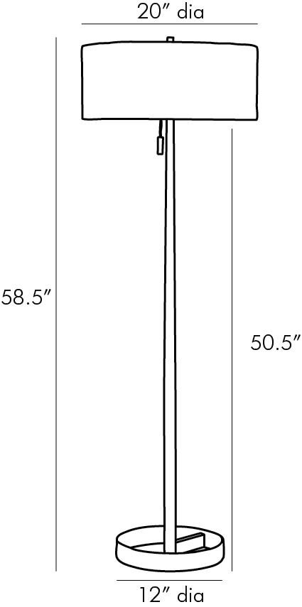 Торшер Arteriors VIOLETTA FLOOR LAMP в Тюмени