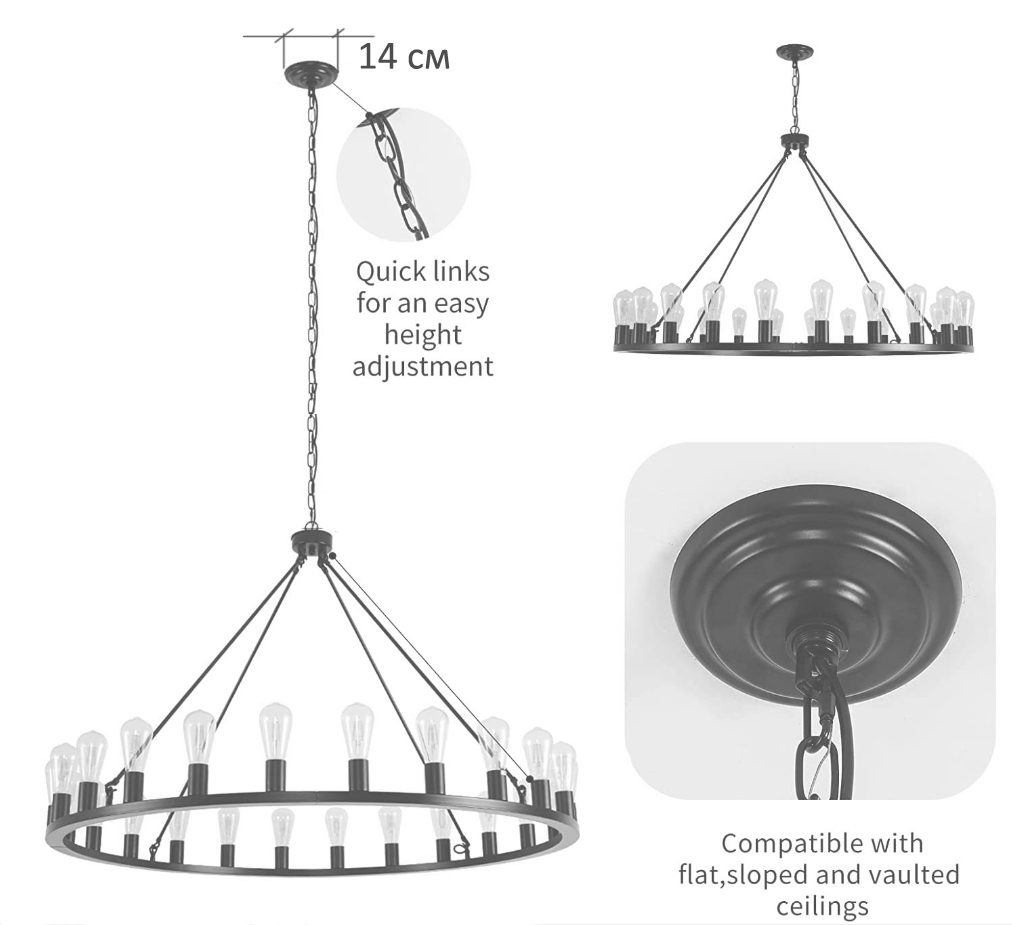 Люстра Camino Round Chandelier 18 Restoration Hardware  в Тюмени