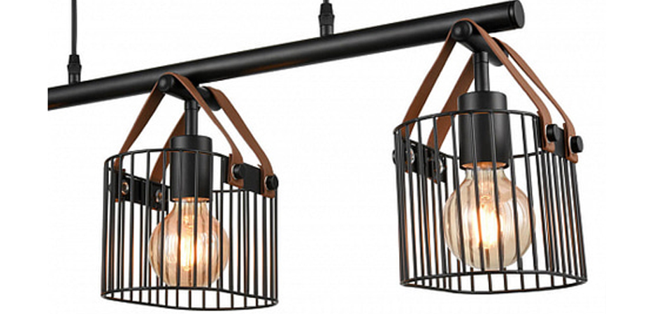 Люстра Cage Wire Color Linear black Люстра Cage Wire Color Linear black - Loft-Concept в Тюмени