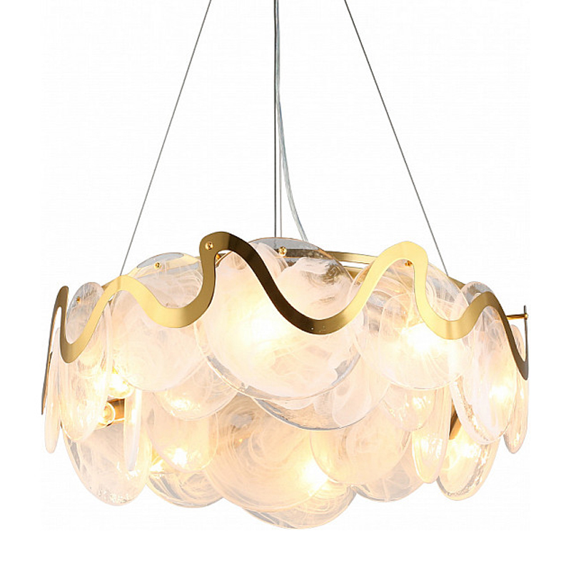 Круглая люстра Daren Lighting Белый Золотой Круглая люстра Daren Lighting Белый Золотой в Тюмени | Loft Concept
