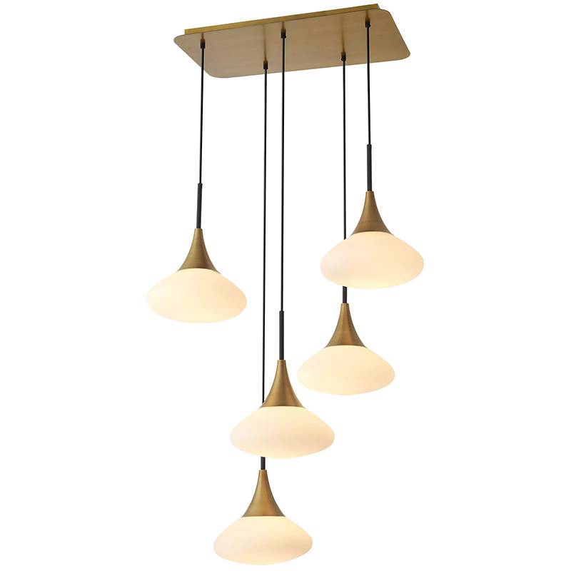 Люстра Eichholtz Chandelier Duco L Белый Латунь Люстра Eichholtz Chandelier Duco L Белый Латунь в Тюмени | Loft Concept