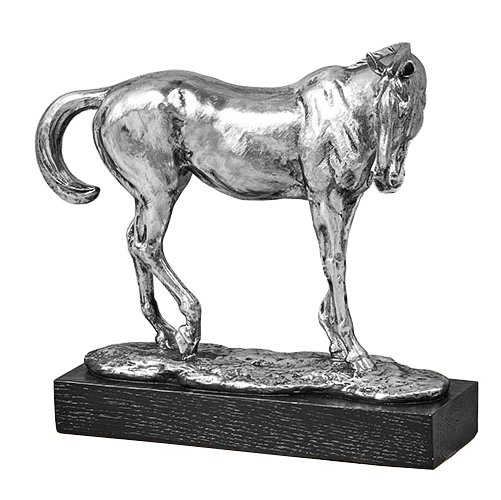 Статуэтка Silver Horse Серебряный Черный Статуэтка Silver Horse Серебряный Черный в Тюмени | Loft Concept
