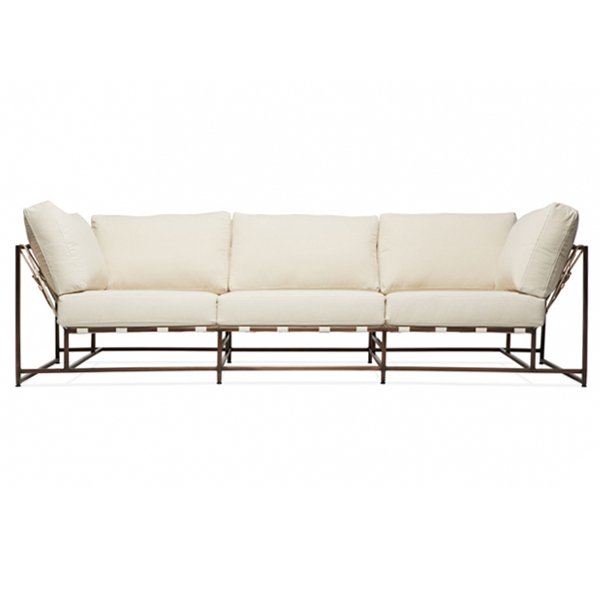 Диван Canvas & Copper Sofa Молочный Диван Canvas & Copper Sofa Молочный в Тюмени | Loft Concept